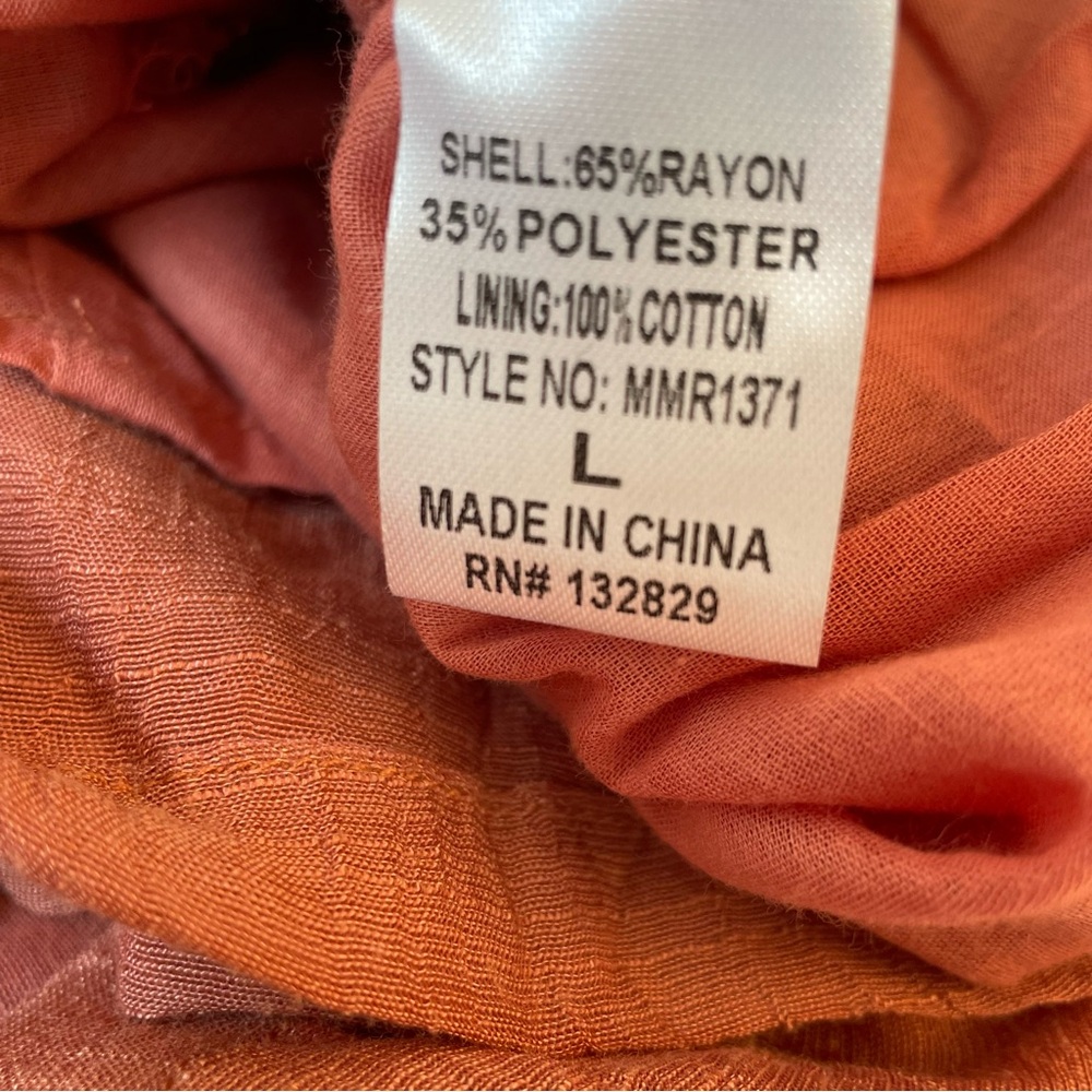 🌸 Fab’rik Emerson Romper in Clay – Size Large (NWT $66) - Picture 3 of 4